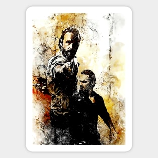 Rick Grimes Eclipse Sticker